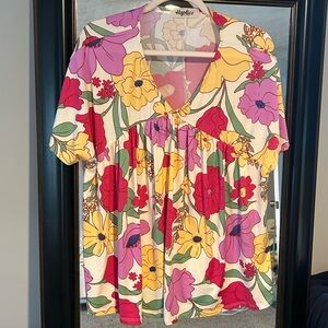 Haptics Women's Floral Top - Multicolor